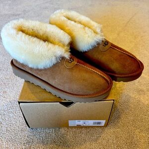UGG Mate Revival Chestnut Shearling Lined Moccasin Shoe